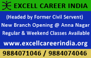 Excell Career India, Civil service exam coaching Chennai