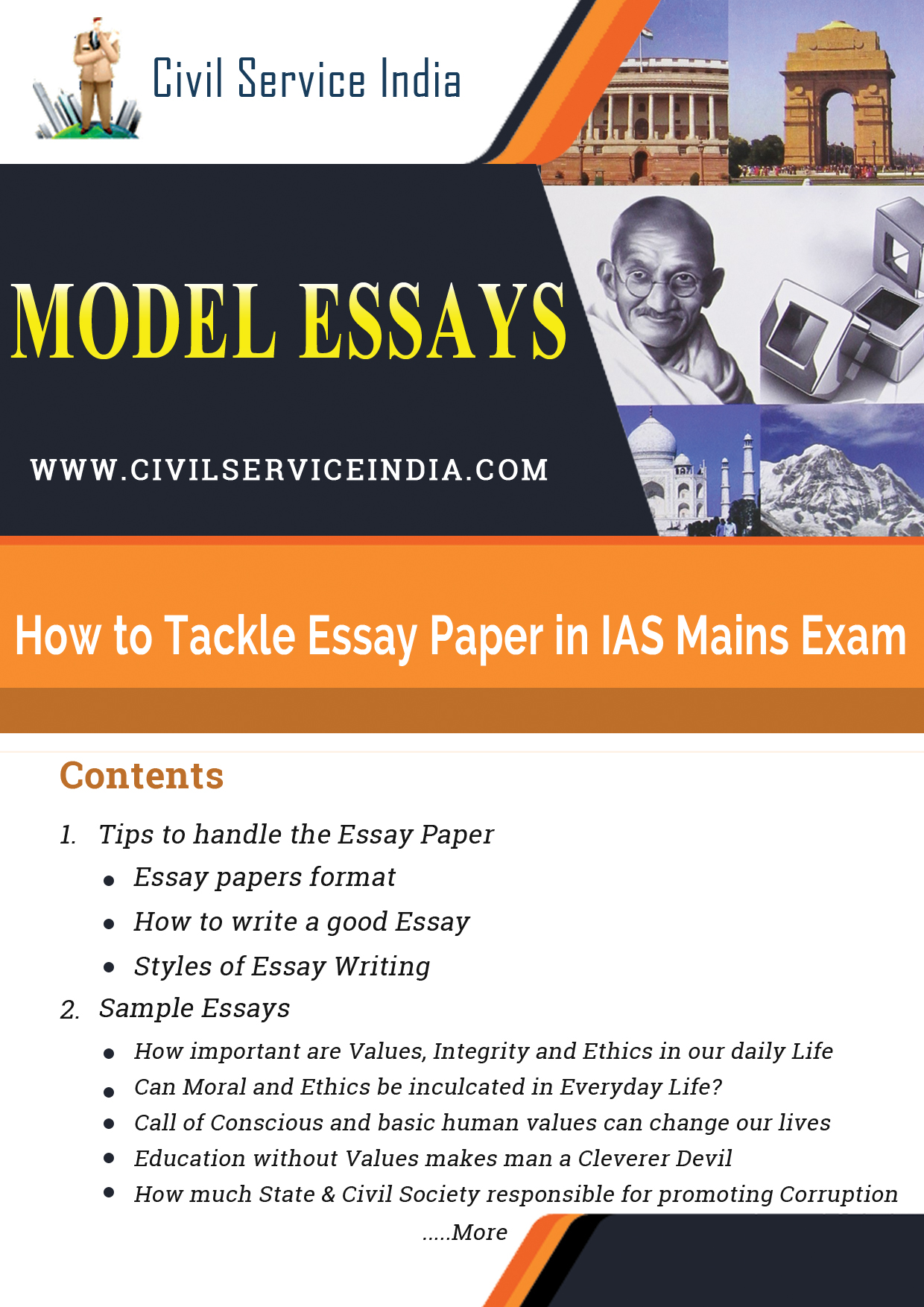 E-book for IAS Exam Preparation Civil Service exam E-book