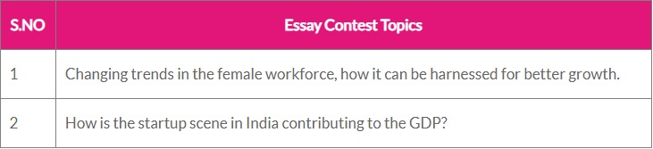 Essay Contest for UPSC Exam for IAS