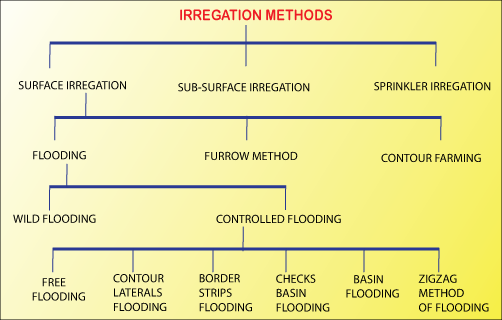 Different Types of Irrigation, Irrigation Storage Systems, Type of Irrigation  Techniques