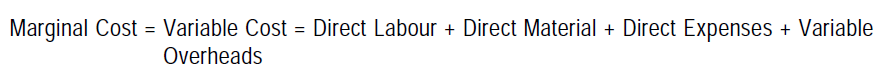 Marginal Costing Marginal Cost